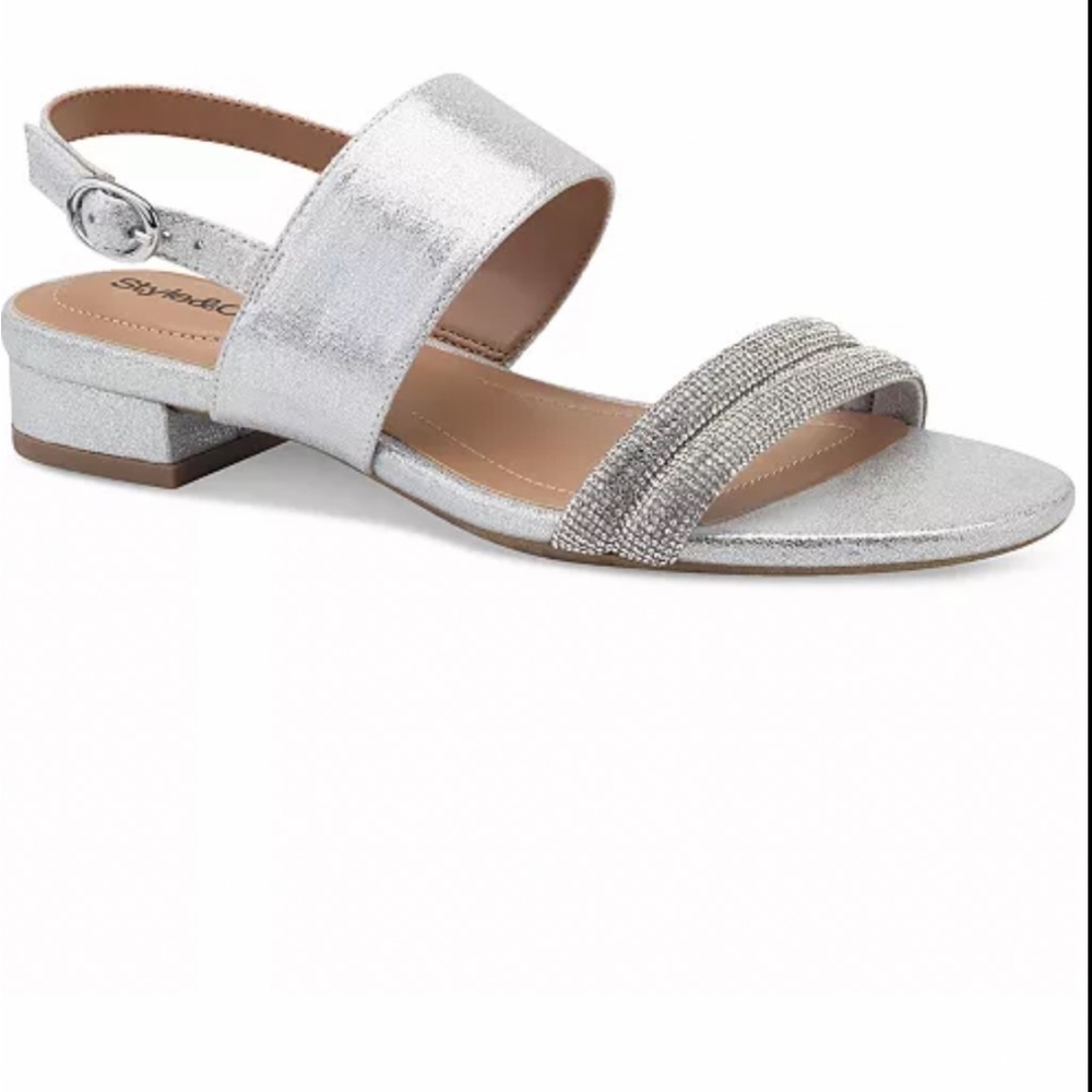 Style & Co. Silver Sandals